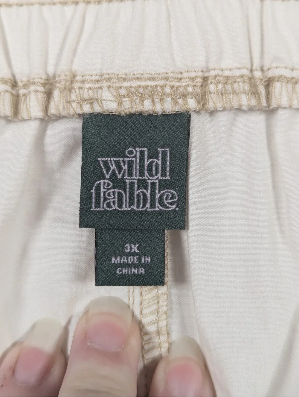 Wild Fable - Women's - Elastic Drawstring Skirt - Off-White/G8ZGKK - Size: 3x